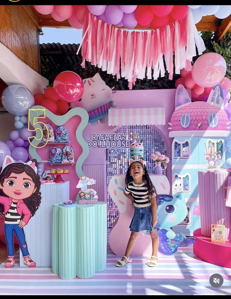 Gabby Birthday Party Ideas, Gaby Dollhouse Birthday Party, Gabby's Dollhouse Birthday Ideas, Gaby Dollhouse Party Ideas, Gabbys Dollhouse Birthday Party, Gabby Dollhouse, Girls 3rd Birthday, Birthday Party Treats, Sprinkle Party