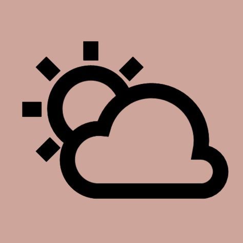 #icon #ios14 #wetter Brown Weather App Icon, Weather App Icon, Weather App, Pink Icons, App Icon, Light Brown, Interior Design, Pink, Design