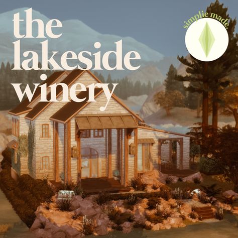 The Lakeside Winery | Patreon Outdoor Gathering Area, Wine Vineyards, Sims 4 Build, Sims 4 Cc Finds, Special Thanks, Infinity Pool, Sims Cc, Wine Cellar, Home Theater