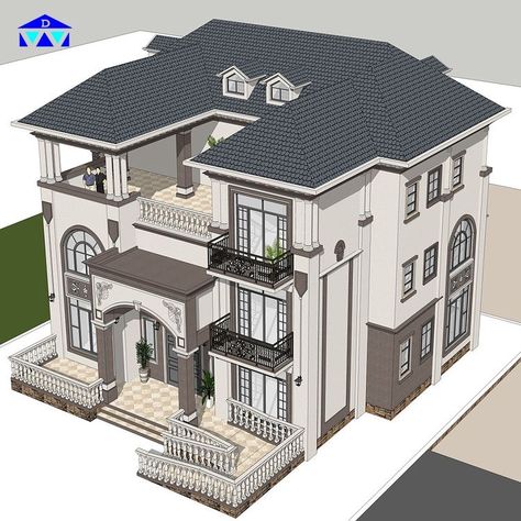 House 3 Bedroom, House Structure Design, Geometric Chair, House Plans Mansion, Affordable House Plans, Small House Elevation Design, Classic House Design, Building House Plans Designs, Architectural Design House Plans