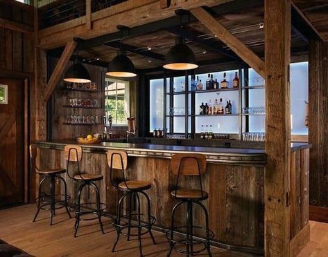 Saloon Ideas, Rustic Basement Bar, Barn Bar, Kitchen Bars, Western Bar, Rustic Bar Stools, Western Saloon, Rustic Basement, Western Kitchen