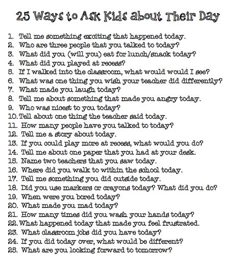 25 Ways to Ask Kids about Their Day — Super Power Speech Closing Circle, Kids Questions, Responsive Classroom, Parenting Classes, Language Therapy, Co Parenting, Therapy Activities, Parenting Quotes, Positive Parenting