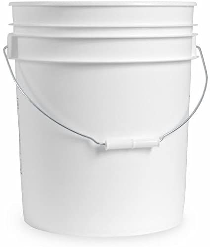 5 Gallon White Plastic Bucket Only - Durable 90 Mil All Purpose Pail - Food Grade Buckets NO LIDS Included - Contains No BPA Plastic - Recyclable - 3 Pack Buckets ONLY Castile Soap Laundry Detergent, Food Grade Buckets, Laundry Detergent Recipe, 5 Gallon Buckets, Emergency Food Storage, Cleaning Buckets, Homemade Laundry Detergent, Homemade Laundry, Grain Storage