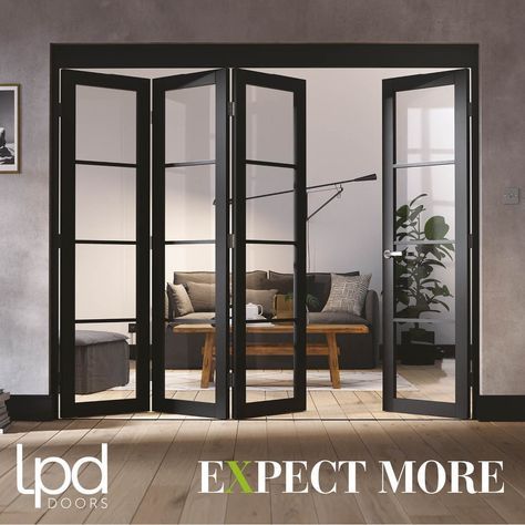 Internal Glass Bifold Doors, Sliding Door Between Kitchen And Dining, Glass Doors Between Rooms, Internal Bifold Doors Living Room, Glass Door Divider Living Rooms, Internal Dividing Doors, Folding Internal Doors, Door Between Kitchen And Living Room, Dividing Doors Living Room