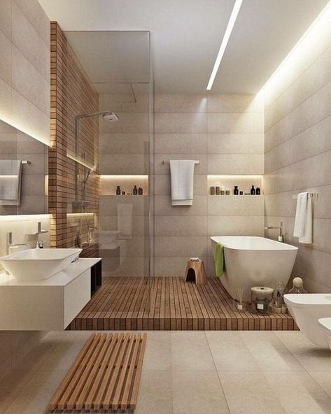 52 Amazing Bathroom Design Ideas - Matchness.com Unusual Bathrooms, Drømme Bad, Makeover Kamar Mandi, Fancy Bathroom, Bilik Air, Dekorere Bad, Hotel Interiors, Trendy Bathroom, Bathroom Design Luxury