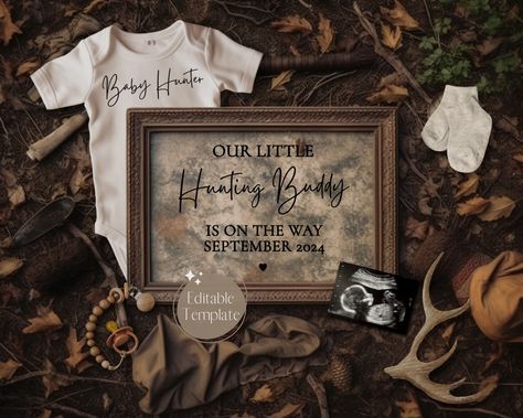 Duck Hunting Baby Announcement, Hunting Gender Reveal, Hunting Baby Announcement, Hunting Pregnancy Announcement, Hunting Baby, Pregnancy Announcement Template, Baby Boy Announcement, Baby Announcement Photos, Trailer Park