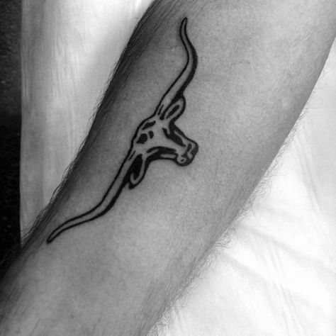 Black Ink Longhorn Male Small Texas Inspired Tattoo On Forearm Longhorn Cow Tattoo, Long Horn Tattoo For Women, Longhorn Tattoo, Bull Skull Tattoos, Cowgirl Tattoos, Tatuagem Masculina Pequena, Cowboy Tattoos, Cow Tattoo, Texas Tattoos