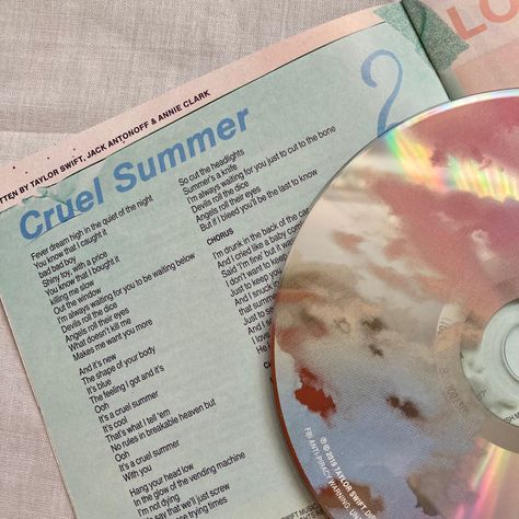 Cruel Summer Lyrics, Taylor Swift Cd, Summer Lyrics, Taylor Swift Playlist, H2o Just Add Water, Annie Clark, Summer Taylor, Summer Playlist, Cruel Summer