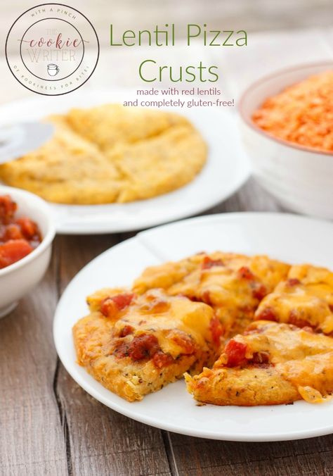 Lentil Pizza Crusts #glutenfree #vegetarian Lentil Pizza, Magical Fruit, Pizza Healthy, Pizza Crusts, Candida Cleanse, Ambitious Kitchen, Red Lentils, Tacos And Burritos, Veg Dishes