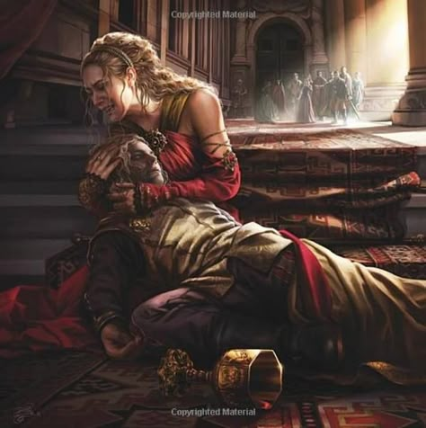 Cersei and Joffrey Baratheon. A Song of Ice and Fire Calendar 2016