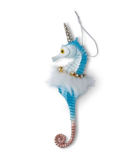 7.5" Christmas Seahorse With Tutu Ornament by Place & Time | JOANN Christmas Seahorse, Nautical Ornaments, Festive Decor, Unique Ornament, Joanns Fabric And Crafts, Festival Decorations, Family Tree, Craft Stores, The Christmas