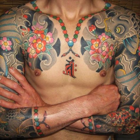 A symbol of Buddhism and its teachings the Juzu beads have been adopted into Japanese tattooing. Prayer Beads Tattoo, Beads Tattoo, Stay True Tattoo, Juzu Beads, Traditional Tattoo Filler, Buddhist Beads, Necklace Tattoo, Sparrow Tattoo, Tattoo Filler