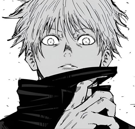 Gojo Satoru, Jujutsu Kaisen, Anime Character, Jujutsu, Black And White, Anime, White, Black