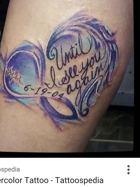 Memorial Heart Tattoo, Memorial Tattoos Mom, Tattoos Mom, Memorial Tattoo Quotes, Memorial Tattoo Designs, In Loving Memory Tattoos, Rip Tattoo, Heaven Tattoos