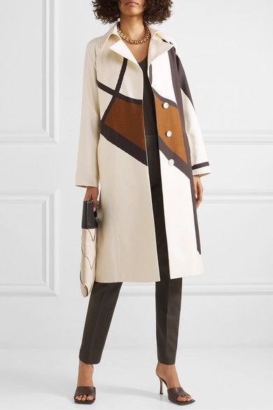 Capelet Coat, Geometric Coat, Ladies Coats, Loose Clothes, Laura Lombardi, Women Coats, Stylish Coat, Mod Fashion, Fabric Print