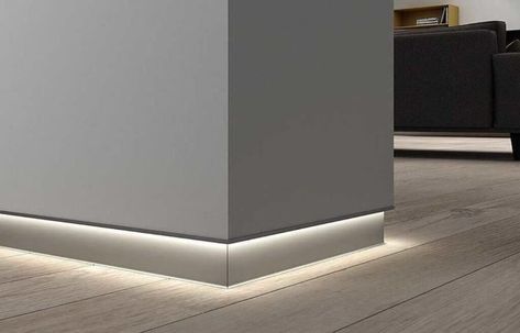 Top 7 Types of Skirting for Home Interiors in 2022 Baseboard Ideas, Mod Interior, Modern Baseboards, Floor Skirting, Architectural Detailing, Deco Led, House Trim, Cove Lighting, Mt Vernon