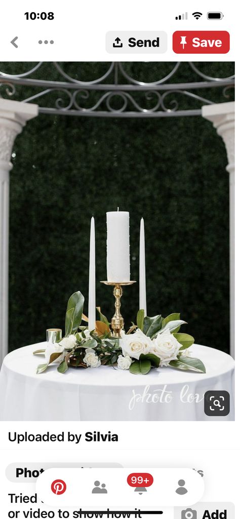 Unity Candle Table Decorating Ideas, Unity Candle Holders Wedding, Unity Candle Table Ideas, Unity Candle Table, Diy Unity Candle Wedding, Unity Candle Ideas, Unity Candle Diy, Unity Candle Flower Arrangement, Candle Flower Arrangements