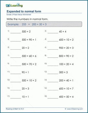 Place value worksheets on writing a 3-digit number in standard (or normal) form. Free | Math | Worksheets | Grade 2 | Printable Place Value 3 Digit Numbers Worksheets, Worksheets Grade 2, Log Math, Expanded Form Worksheets, Numbers In Expanded Form, Rounding Worksheets, Number Place Value, Place Value Worksheets, Number Value