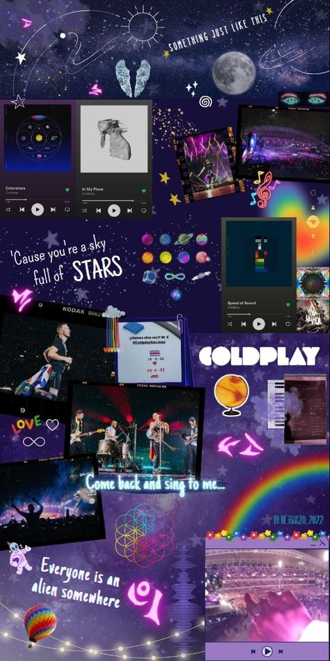 Coldplay love A Head Full Of Dreams Wallpaper, Coldplay Phone Wallpaper, Coldplay Wallpaper Aesthetic, Something Just Like This Coldplay, Coldplay Merchandise, Coldplay Concert Outfit, Coldplay Poster, Coldplay Art, Coldplay Wallpaper