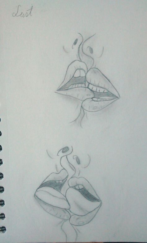 Lip Locking Kiss Drawing, Hot Sketches Easy, French Kiss Drawing, Love Making Sketching, Kiss Draw Simple, Sketches Of Love Passion, Kissing Sketch, Lovers Sketch, Bueaty And The Beast