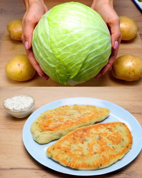 Potato and Cabbage Pockets: A Hearty and Delicious Treat - Greenku Recipes Cabbage Pockets, Potato And Cabbage, Potatoes Cabbage, Coco Puffs, Cabbage And Potatoes, Potatoes Recipes, Kidney Friendly Foods, Yellow Potatoes, Veggie Meals