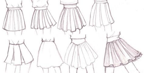 Skirt drawing ideas Frills Drawing, Clothe Reference, Skirt Drawing, Anime Skirts, Draw Tutorial, Anime Uniform, Manga Tutorial, Start Drawing, Draw Manga