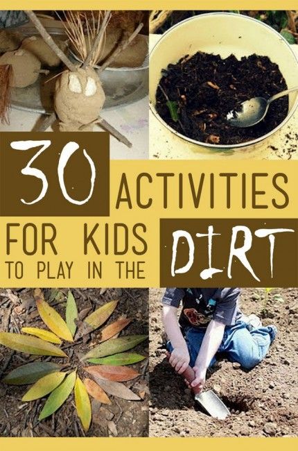 30+ Fun Activities for Kids to Play in the Dirt! -- the kids will love this! Nature Classroom, Forest Schools, Nature Lessons, Construction Activities, Outside Activities, Theme Nature, Permaculture Design, Outdoor Learning, Nature Play