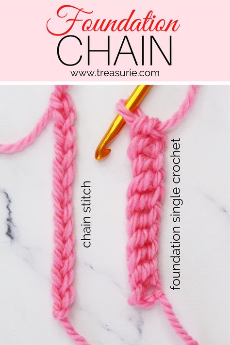 Crochet Chain Blanket, Sc Foundation Chain, Single Crochet Foundation Chain How To Make, Start Crochet Chain, Crochet Starting Chain, Single Chain Crochet, Single Crochet Foundation Chain, Foundation Chain Crochet, Chain Stitch Crochet