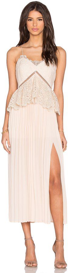 Pin for Later: The 3 White Dresses You Need For Your Wedding Weekend  Self-Portrait Lace Peplum Dress ($590) Lace Peplum Dress, Peplum Midi Dress, Jovani Prom, Prom Dresses Jovani, Self Portrait Dress, Lace Peplum, Column Dress, Midi Short Sleeve Dress, Pleated Midi Dress