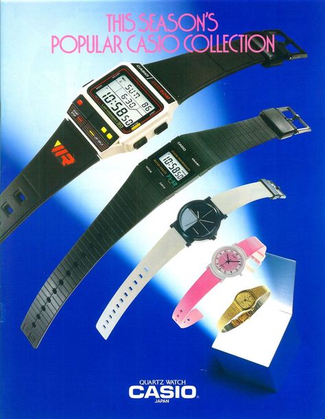 Watch Catalogue, Casio Digital Watch, Catalogue Cover, Casio Digital, Casio Watches, Classy Watch, Computer History, Sales Brochure, Led Watch