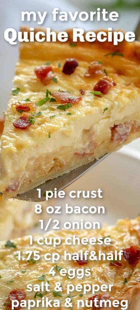 Classic Quiche Lorraine, Best Quiche Recipes, Classic Quiche, Quiche Lorraine Recipe, Keto Quiche, Easy Quiche, Breakfast Quiche Recipes, Quiche Recipes Easy, Bacon And Cheese