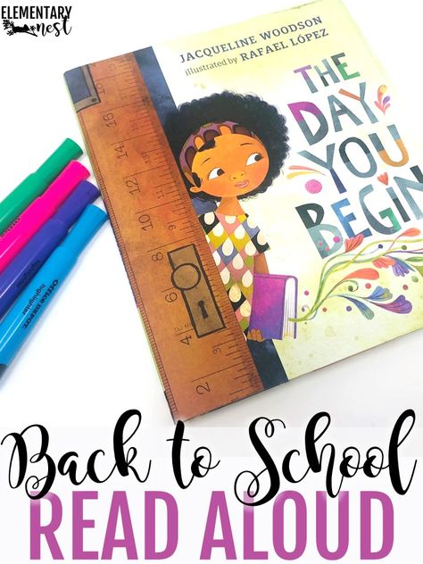 Beginning Of The Year Read Alouds, First Day Read Alouds 3rd Grade, The Day You Begin Activities, First Day Of School Books 3rd Grade, The Day You Begin Book Activities Free, Back To School Book Activities, The Day You Begin, Back To School Books For Preschool, The Day You Begin Book Activities