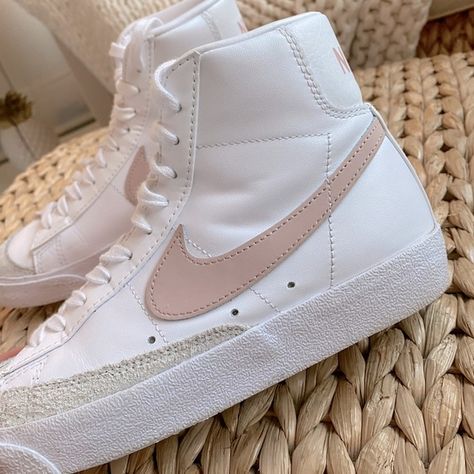 Pink Nike Blazers Woman’s US Size 7 Nike Blazer Pink, Pink Nike Blazers, Nike Blazer Women, Color Melon, Nike Blazers, Nike Blazer Mid 77, Pink Nike, Pink Nikes, Blazer Mid