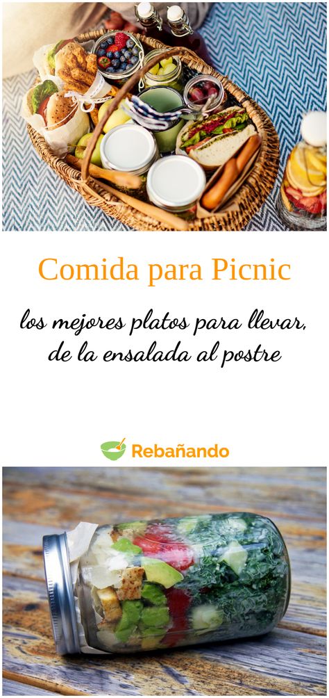 Si vas de picnic, no puedes perderte nuestra selección de ensaladas, snacks y postres fáciles de hacer Ideas Para Picnic, Picnic Ideas, Pic Nic, Picnic Foods, Food Ideas