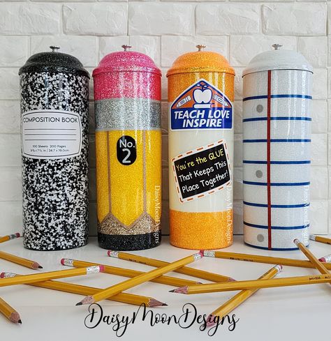 Pencil Holder, Custom Pencil Holder, Teacher Gift, Teacher Appreciation Gift, Back to School Supplies, Personalized Teacher Gift - Etsy Teacher Crafts, Appreciation Gifts Diy, Teacher Holiday Gifts, Teacher Appreciation Gifts Diy, Teacher Craft, Custom Pencils, Elementary School Classroom, Glue Stick, Paper Glue