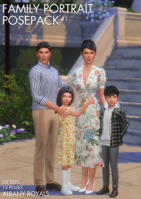 Sims 4 Decades Challenge, Royal Family Portrait, Sims 4 Traits, Sims 4 Family, The Sims 4 Skin, Of Poses, Family Portrait Poses, Sims 4 Body Mods, Sims 4 Expansions