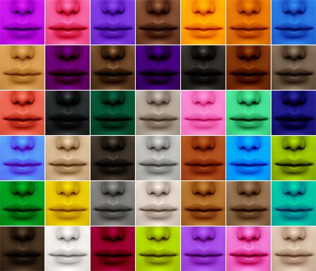 Defaults from Pooklet/Pinketamine MPL Ailen skins (granted!) Sims 2 Alien Skin, Sims 4 Alien Skin Tones, Unnatural Skin Tones Sims 4 Cc, Sims 2 Makeup, Sims Games, Pink Skin, Sims 4 Cc, Custom Content, Sims 2