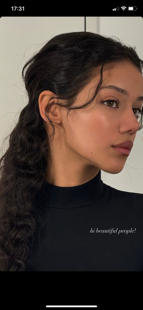 Dina Denoire Outfits, Woman Side Profile, Dina Denoire, Natural Face Makeup, Nba Artwork, Natural Face, Side Profile, Self Care, Jay