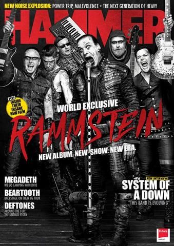 Metal Hammer Magazine - Juni 2017 Rammstein Magazine, Kerrang Magazine Cover, Rock Magazine Cover, Rammstein Poster, Metal Hammer Magazine, Deftones Around The Fur, Industrial Music, Oliver Riedel, Around The Fur