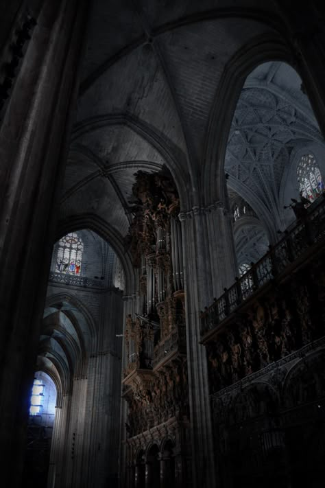 Goth Castle, Goth Architecture, Catholic Aesthetic, Church Aesthetic, Dark Castle, Gothic Cathedrals, Gothic Cathedral, Gothic Church, Cathedral Church