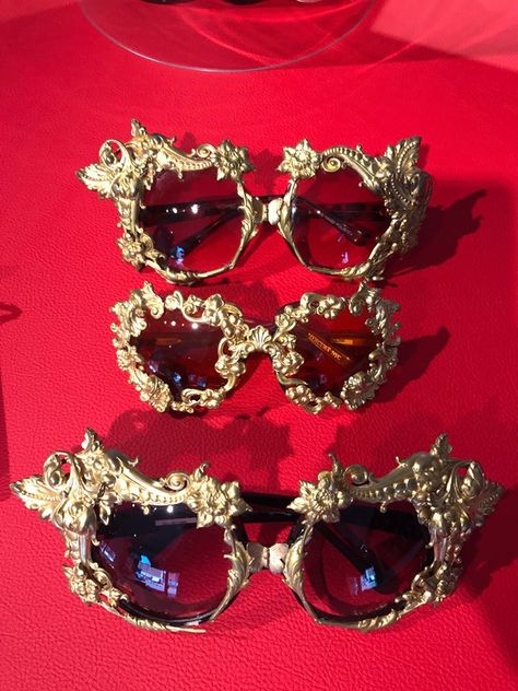 Some Mercura NYC golden girl baroque sunglasses at Surreal Eyewear NYC, featured Bazaar, Wall Street Journal, runway with Mimi Plange, Adrian Alicea. Jewelled Sunglasses, Nylon Magazine, Gold Baroque, Nyc Art, Golden Girl, Sunglasses Sale, Glasses Fashion, Street Style, Sunglasses