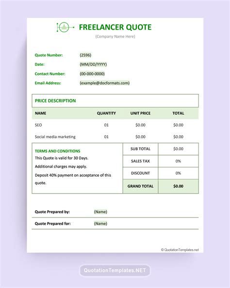 Design Freelance Quotation Template Freelance Web Design Quotation Template Google Docs, Google Sheets from www.template.netIn the world of freelance design, creating a professional and ...  #Design #Freelance #quotation #Template Quotation Template Free, Interior Design Quotation Format, Freelancer Quotes, Quotation Template, Freelance Business Card, Freelance Proposal Template, Freelance Invoice, Estimate Template, Invoice Template Word