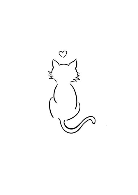 Tattoo Designs Cat, Tattoo Animation, Animation Tattoo, Tattoo Gato, Designer Tattoo, Kitten Tattoo, Inspo Tattoo, Tattoo Designer, Cat Tattoo Simple