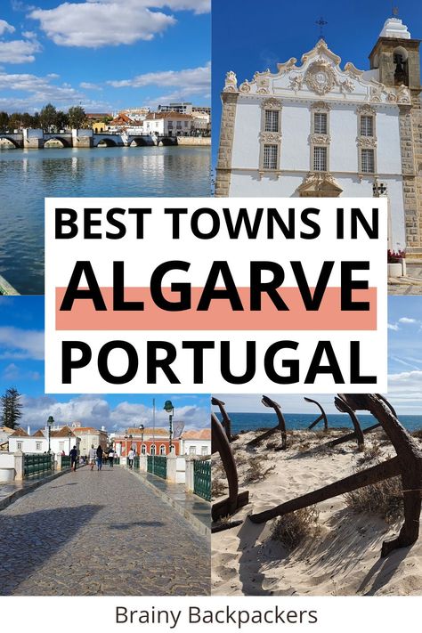 Planning a trip to southern Portugal? There are so many stunning towns in the Algarve Portugal that it can be hard to decide where to base yourself and which ones to visit. Here is a complete guide to the best towns in Algarve Portugal so you can get the best out of your vacation and make sure you see the best Algarve towns. The Algarve Portugal, Portuguese Summer, Portugal Holiday, Southern Portugal, Backpacking Spain, Portugal Trip, Albufeira Portugal, Travel Portugal, Portugal Vacation