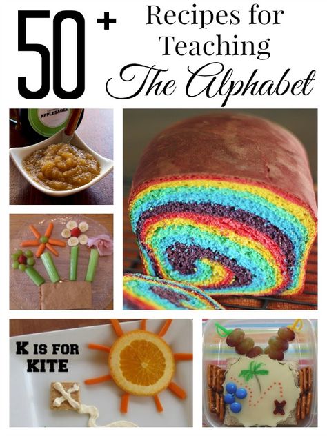 Abc Snacks, Alphabet Snacks, Fun Recipes To Make, Homeschooling Lessons, Joy School, Preschool Food, Preschool Cooking, Teach The Alphabet, Alphabet Activities Kindergarten