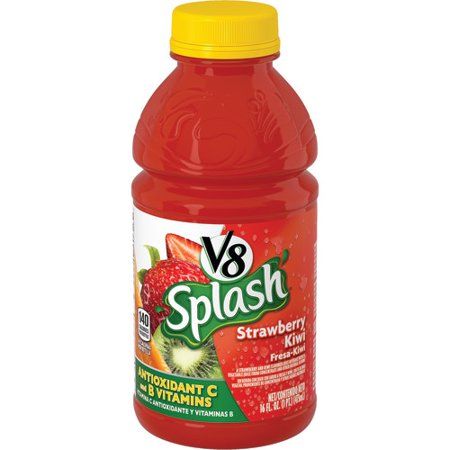 V8 Splash Strawberry Kiwi Juice, 16 Fl. Oz. V8 Juice, Kiwi Juice, Kiwi Strawberry, Campbell Soup Company, Strawberry Juice, Kid Drinks, Strawberry Kiwi, Campbell Soup, Carrot Juice