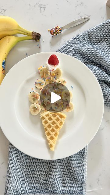 Melissa Kate on Instagram: "A sweet start to the day! 🤗🍦🧇 FOLLOW @bymelissakate for more fun! 

Surprise your kids with a wish come true, they totally forgot about the real ice cream once they saw their cute plates 😍 I used yoghurt for the top and a strawberry. 

#kidsactivities #momlife #icecream #momblogger  #momhack #momlifebelike #boymom #funny #viral #viralreels #recipe #toddler #toddlermom #toddlerlife #toddlermeals #kidsmeals #breakfast #breakfasthacks #momsofinstagram #yum #yummy #kids #waffles #icecreamlover #icecreamhack" Kids Waffles, Cute Plates, Funny Breakfast, Kids Treats, Kids Treat, Kids Cooking, Kid Food, Toddler Snacks, Toddler Mom