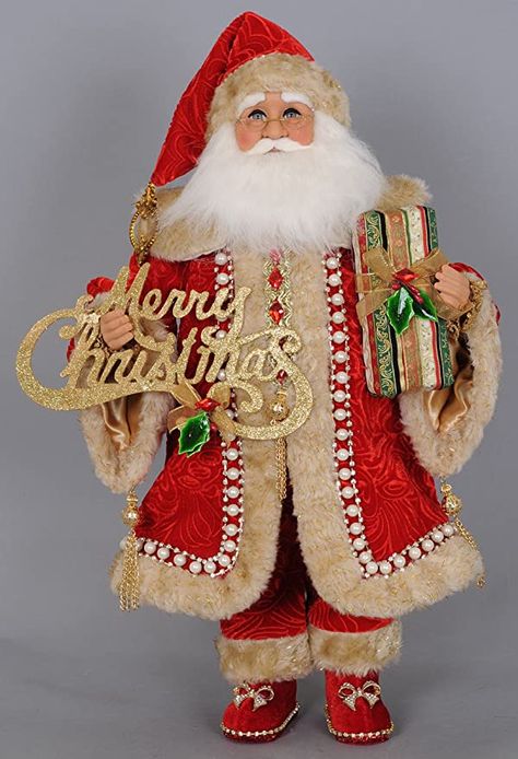 Christmas Fiesta, Christmas Table Decorations Diy, Mark Roberts Fairies, Diy Christmas Table, Christmas Santas, Santa Claus Doll, Santa Crafts, Santa Doll, Santa Figurines