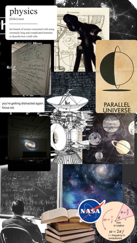 Vintage Wallpaper Aesthetic, Branches Of Science, Science Girl, Astronomy Science, Aesthetic Study, Aerospace Engineering, Physics And Mathematics, Academic Motivation, Study Motivation Inspiration