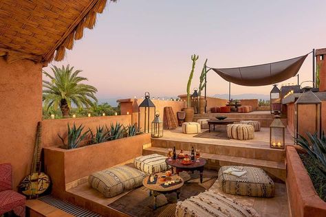 Riad Marrakech, Rooftop Terrace Design, Rooftop Design, Smart Tiles, Rooftop Patio, Rooftop Deck, Terrace Design, Rooftop Garden, Moroccan Design